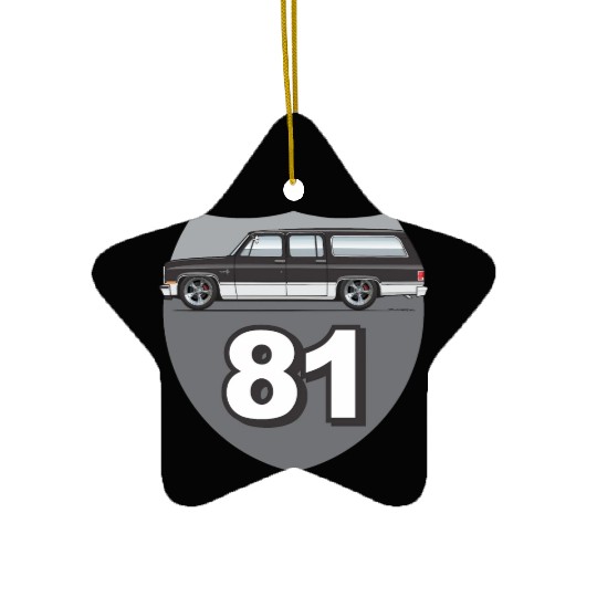 81 Midnight Black Ceramic Ornaments