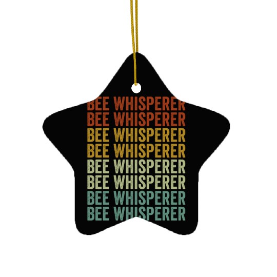Bee Whisperer Beekeeper Honey Lover Hive Honey Bee Ceramic Ornaments