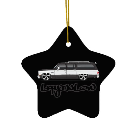 LAYLOW Midnight Black Ceramic Ornaments