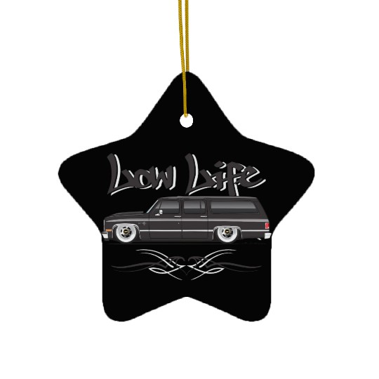 LOWLIFE Midnight Black Ceramic Ornaments