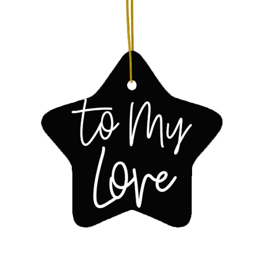 I love you Ceramic Ornaments