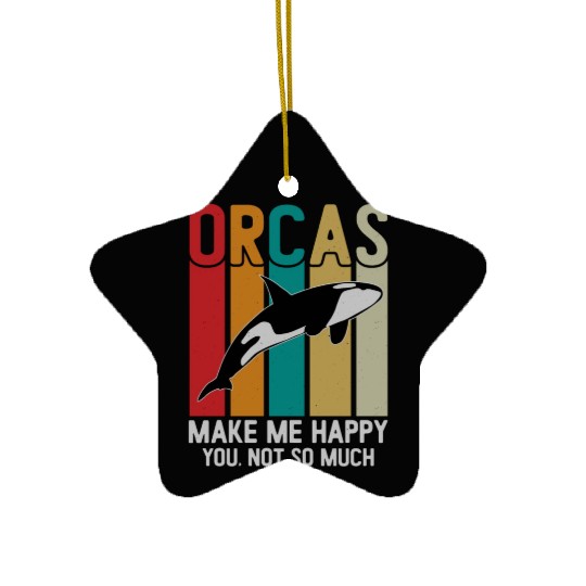 King Orca, Ruler of the Seas Ceramic Ornaments