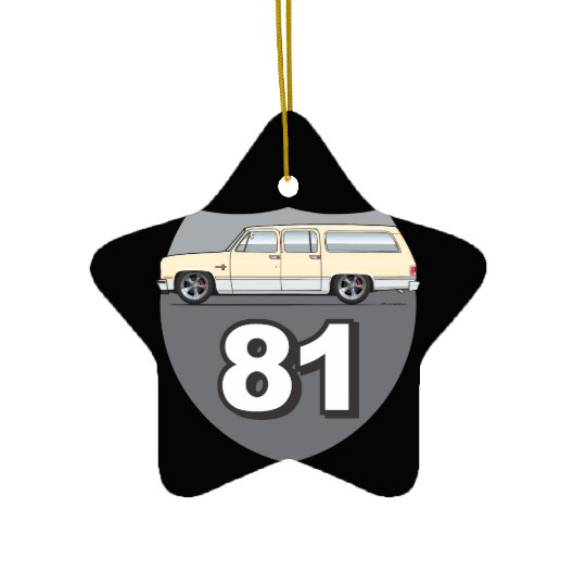 81 Santa Fe Tan Ceramic Ornaments