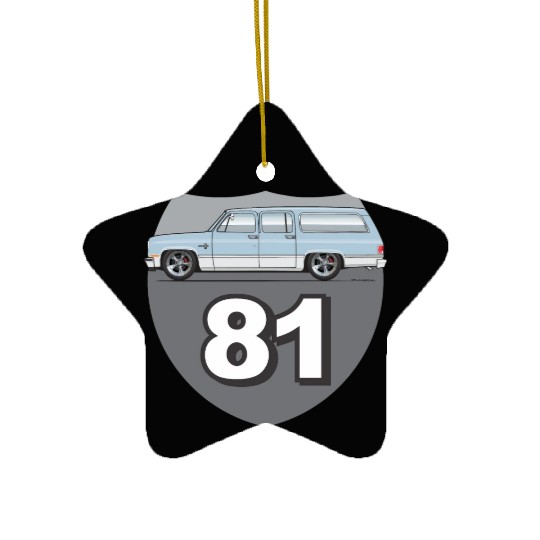 81 Light Blue Ceramic Ornaments