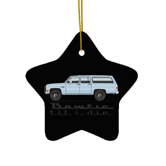 bowtie Light Blue Ceramic Ornaments