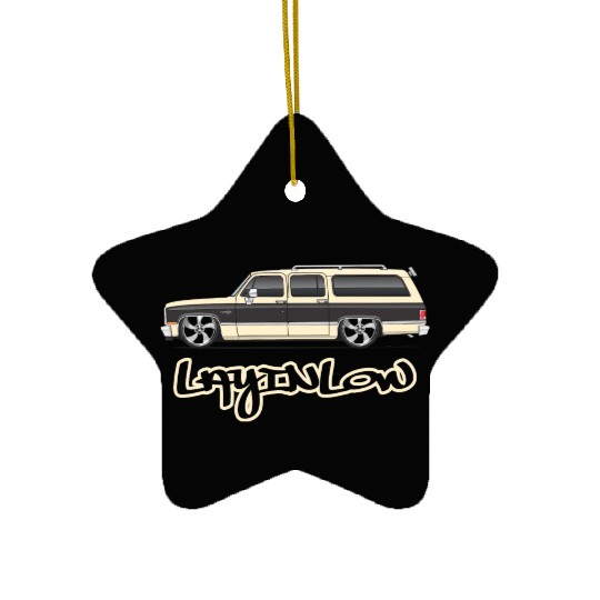 layinlow Santa Fe Tan Ceramic Ornaments