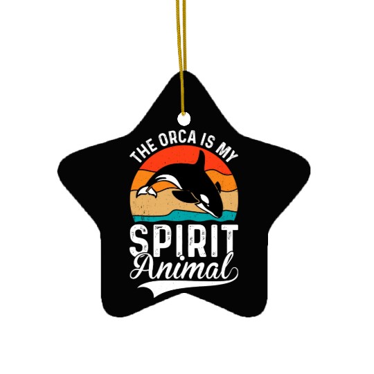 The Orca My Spirit Animal Ceramic Ornaments