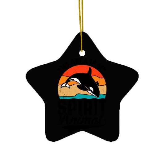 The Orca My Spirit Animal Ceramic Ornaments