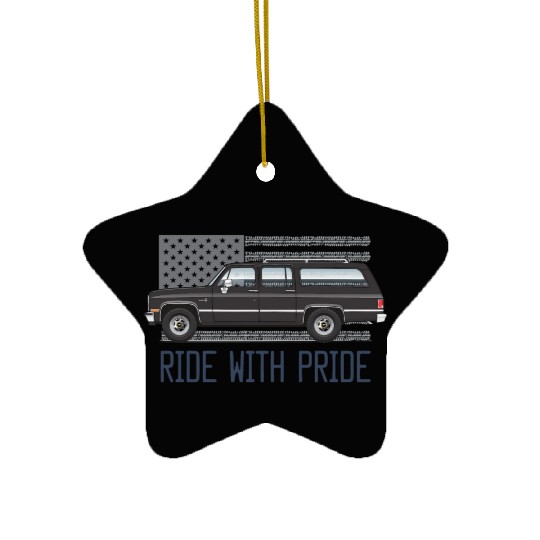 ride Midnight Black Ceramic Ornaments