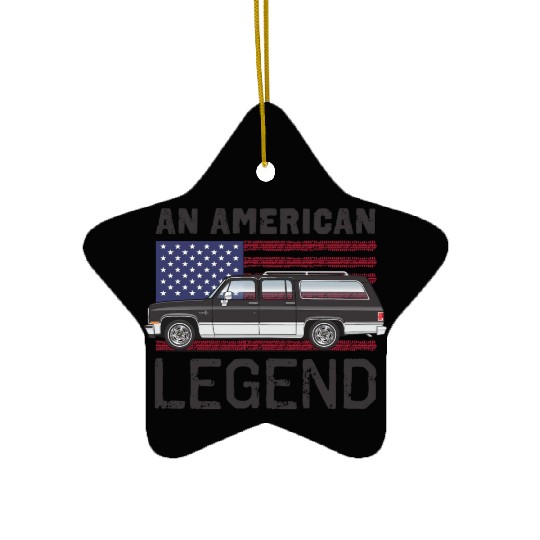 legend Midnight Black Ceramic Ornaments