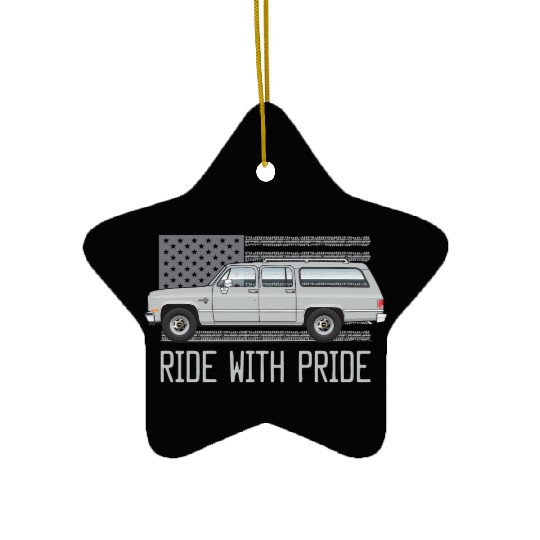 ride Light Silver Ceramic Ornaments
