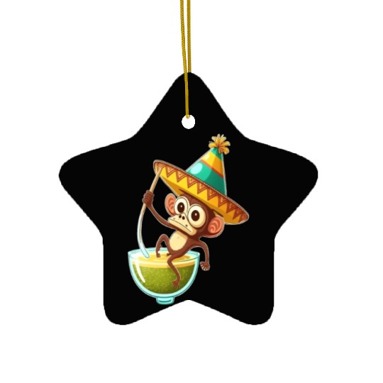 Spider Monkey Animal Lovers Spider Monkey Ceramic Ornaments