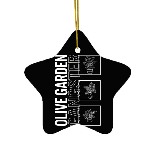 Olive Garden Gangster, Garden Plant Gardening Ceramic Ornaments