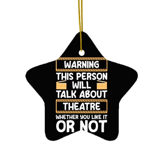 Theater Direction Drama Club Ceramic Ornaments