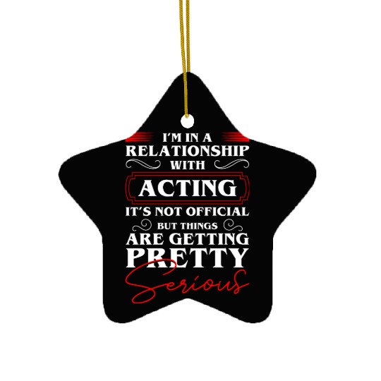 Actor Rehearsal Make-Up Drama Club Ceramic Ornaments