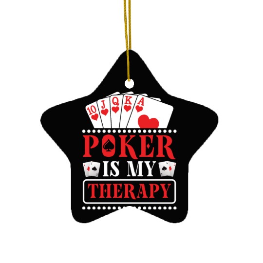 Poker Casino Poker Player Gambling Roulette Gift Ceramic Ornaments