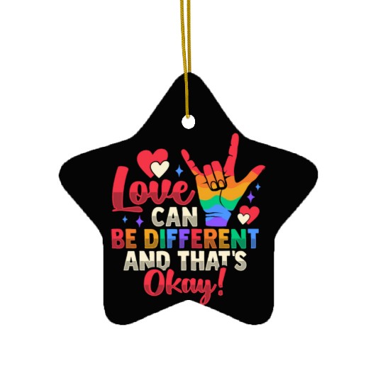 Gay Pride LGBTQ Design for a Pride Parade Ceramic Ornaments