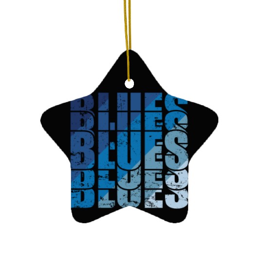 Blues Music Jazz Trumpet Chicago Ceramic Ornaments