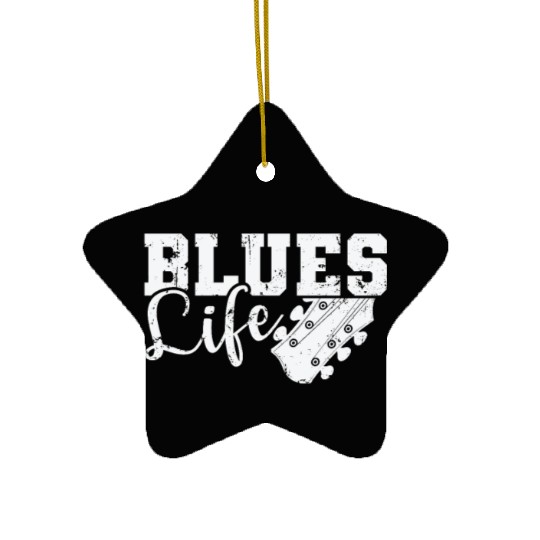 Blues Life Music Trumpet Chicago Ceramic Ornaments