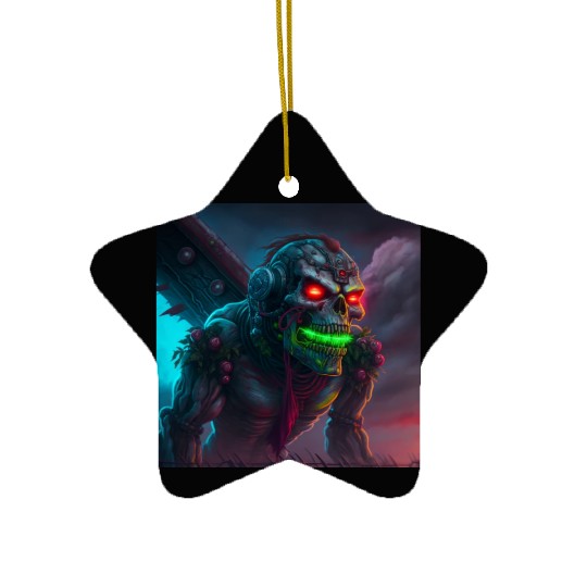 ZOMBIE IRON MAIDEN (version 15) Ceramic Ornaments