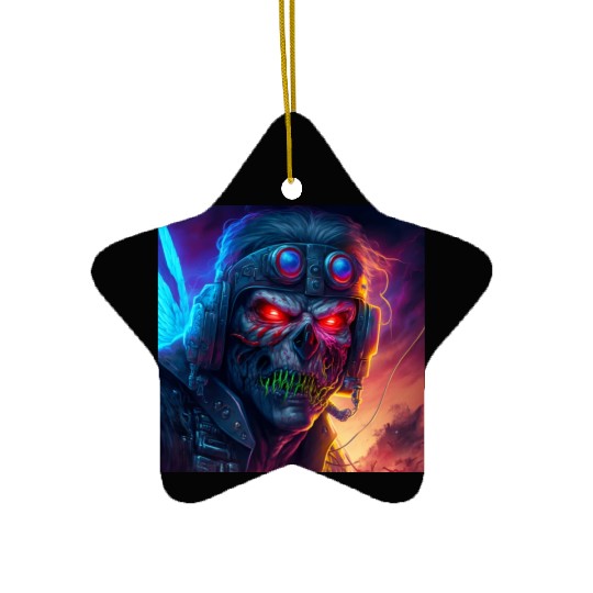 ZOMBIE IRON MAIDEN (version 9) Ceramic Ornaments