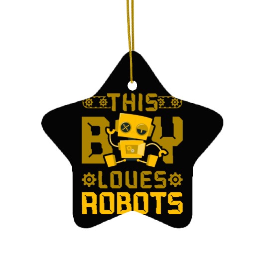Robot Robotics Engineer Boy This Ceramic Ornaments