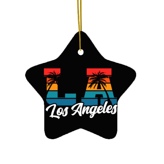 Los Angeles LA California Gift Ceramic Ornaments