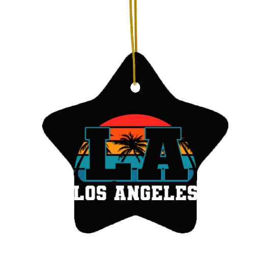 Los Angeles LA California Gift Ceramic Ornaments