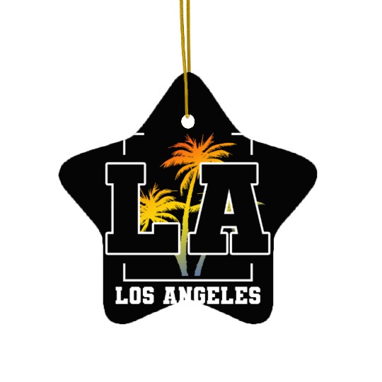 Los Angeles LA California Gift Ceramic Ornaments