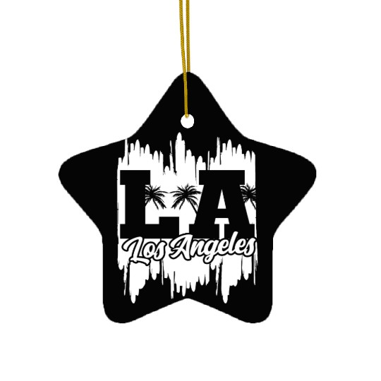 Los Angeles LA California Gift Ceramic Ornaments