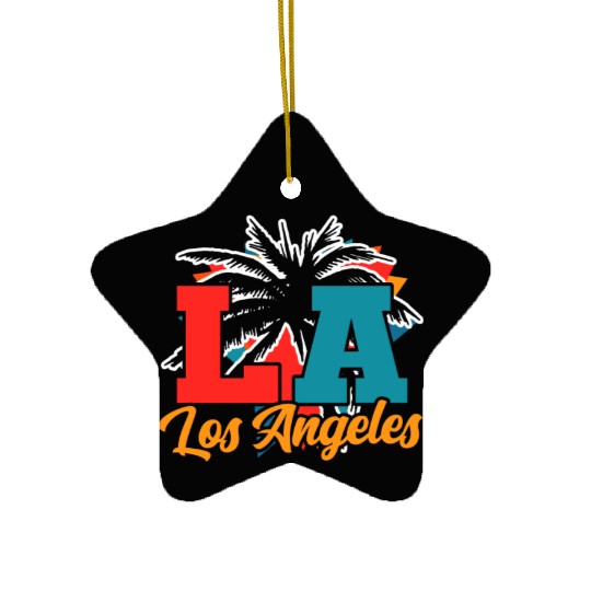 Los Angeles LA California Gift Ceramic Ornaments