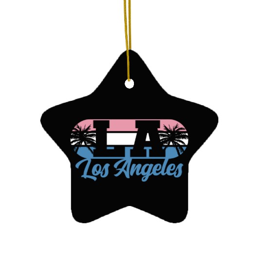 Los Angeles LA California Gift Ceramic Ornaments