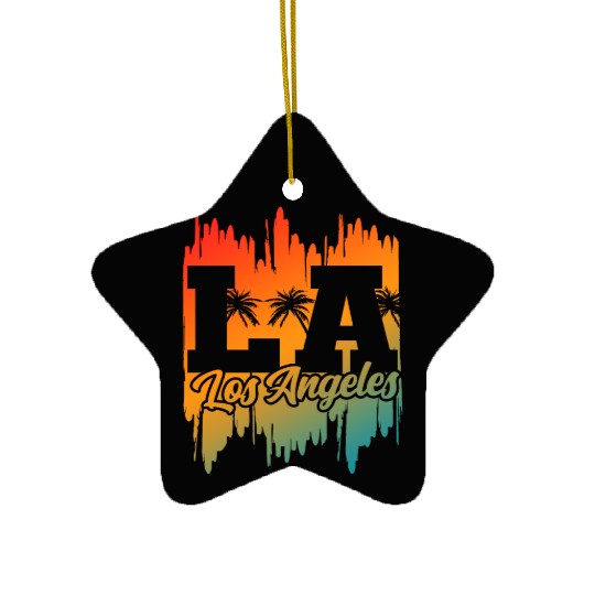 Los Angeles LA California Gift Ceramic Ornaments