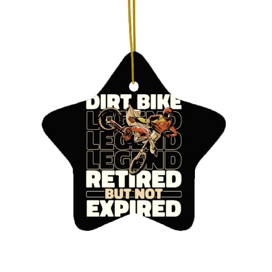 Dirt Bike Mx Motocross Supermoto Retired Ceramic Ornaments