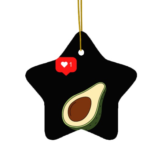 Avocado Lover Ceramic Ornaments