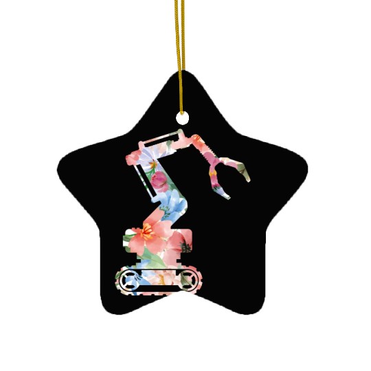 Robot Robotics Engineer Flower Ceramic Ornaments