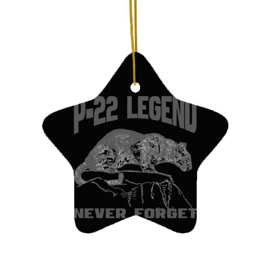 P22 MOUNTAIN LION SILVER LAKE NEVER FORGET Ceramic Ornaments