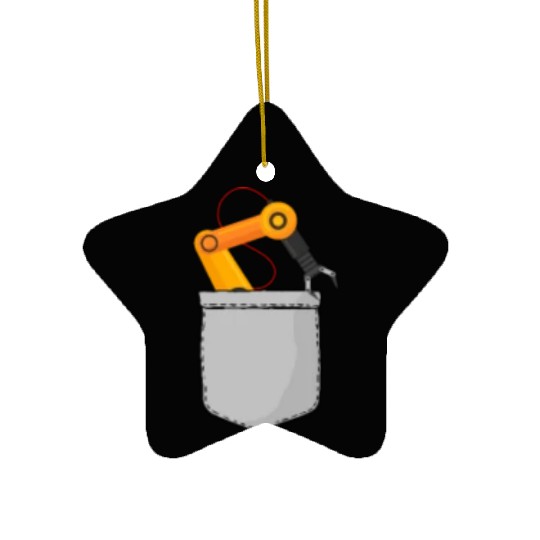 Robot Robotics Engineer Pocket Ceramic Ornaments