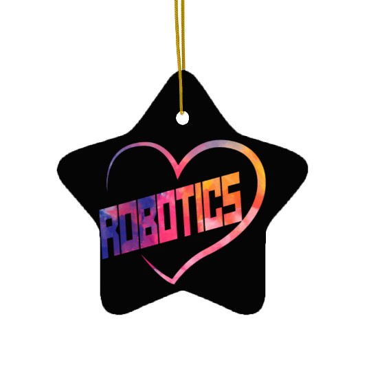 Robot Robotics Engineer Watercolor Ceramic Ornaments