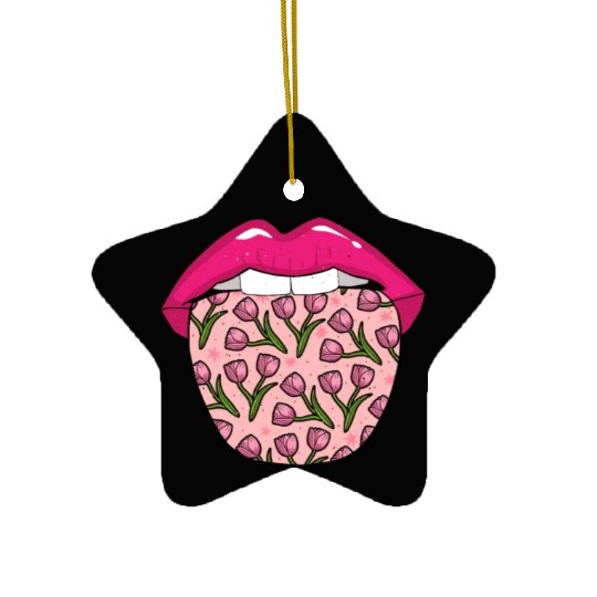 Tulip Gardening Tongue Ceramic Ornaments