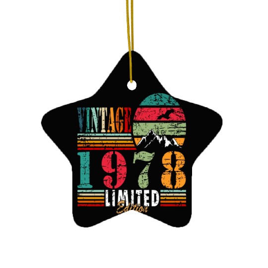 Awesome Since 1978 Birthday Ceramic Ornaments