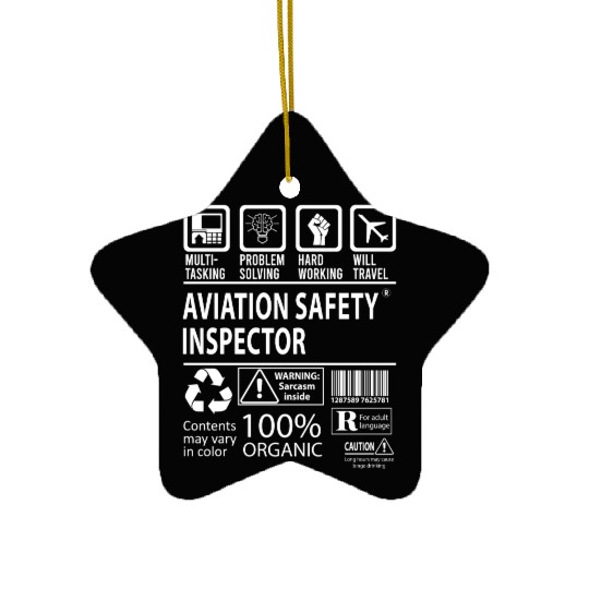 Aviation Safety Inspector Ceramic Ornaments - Multitasking J