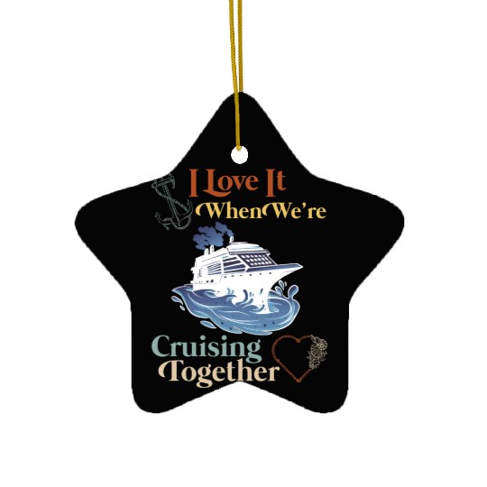 Cruising Together Cruise Vacation Spring Break Ceramic Ornaments