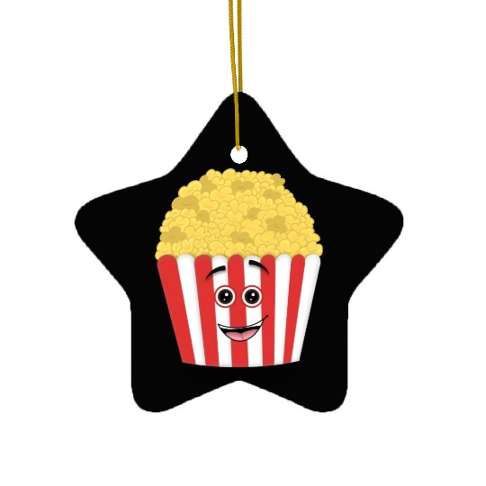 Cinema a cool popcorn Ceramic Ornaments