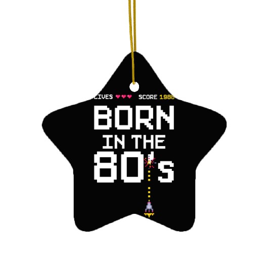 1988 Birtday Retro Gamer Pixel Born in the 80s Ceramic Ornaments