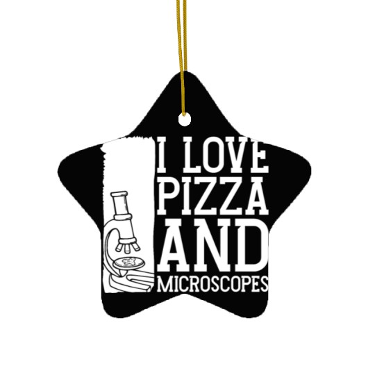 Biology Biologist Pizza Ceramic Ornaments