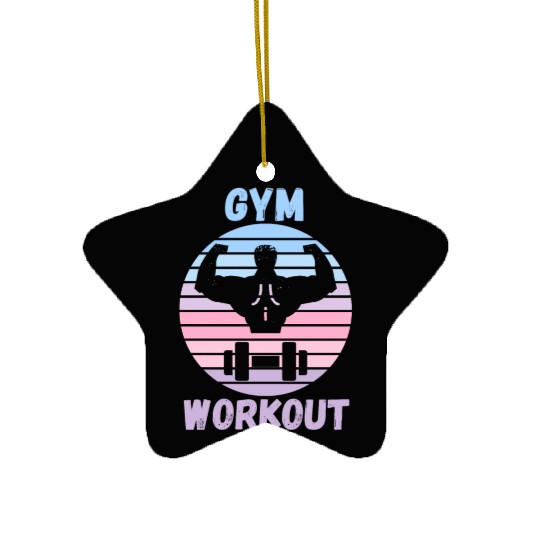Gym Workout Ceramic Ornaments