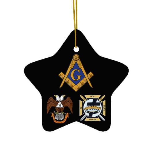 Mason Scottish Rite Knights Templar Ceramic Ornaments