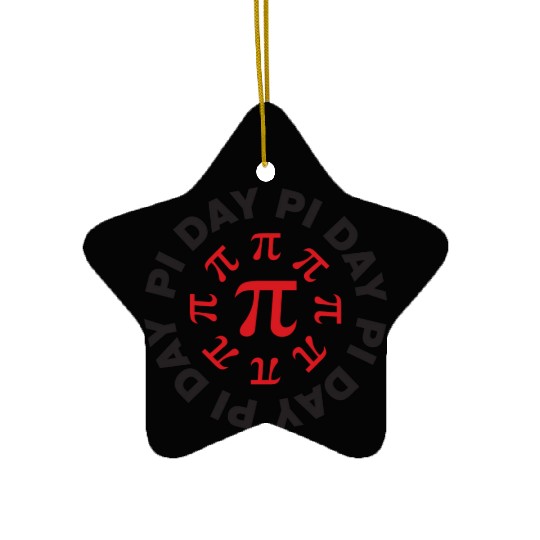 Pi Day Ceramic Ornaments