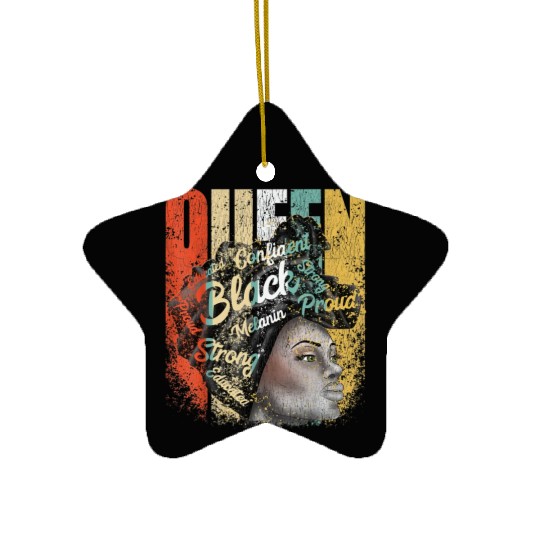 African American Educated Strong Black Ceramic Ornaments